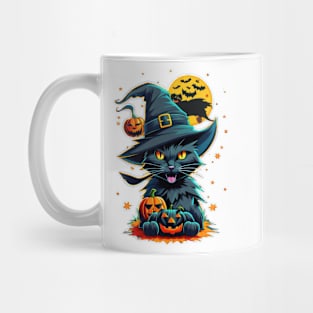 Halloween Black Cat Mug